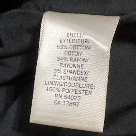 Banana Republic Factory Petite Black Front Zip Mini Skirt Size 2P - Picture 11 of 12